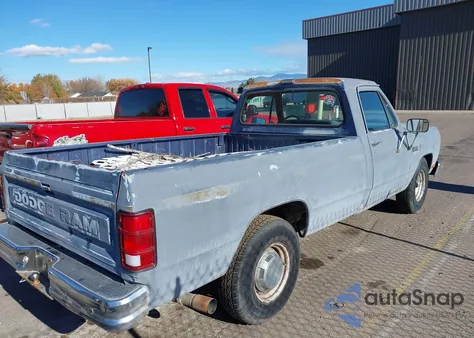1987 Dodge D-Series D200/D250 from USA, damaged, VIN 1B7KD2452HS396351